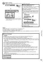 Предварительный просмотр 15 страницы Panasonic Viera TX-L37V20E Operating Instructions Manual