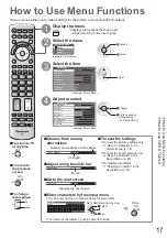 Предварительный просмотр 17 страницы Panasonic Viera TX-L37V20E Operating Instructions Manual