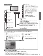 Preview for 9 page of Panasonic Viera TX-L42D25L Operating Instructions Manual