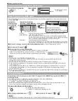 Preview for 21 page of Panasonic Viera TX-L42D25L Operating Instructions Manual