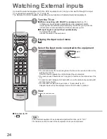 Preview for 24 page of Panasonic Viera TX-L42D25L Operating Instructions Manual