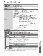 Preview for 95 page of Panasonic Viera TX-L42D25L Operating Instructions Manual