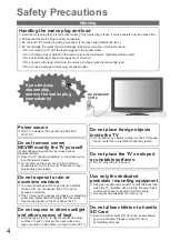 Preview for 4 page of Panasonic Viera TX-L42U10EA Operating Instructions Manual