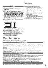 Preview for 5 page of Panasonic Viera TX-L42U10EA Operating Instructions Manual