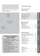 Preview for 3 page of Panasonic Viera TX-L42U2L Operating Instructions Manual