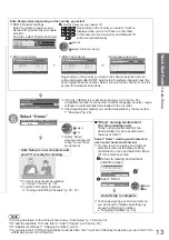 Preview for 13 page of Panasonic Viera TX-L42U2L Operating Instructions Manual