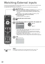 Preview for 22 page of Panasonic Viera TX-L42U2L Operating Instructions Manual