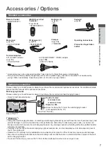 Preview for 7 page of Panasonic Viera TX-L42WT50B Operating Instructions Manual