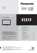 Panasonic Viera TX-L47ET5Y Operating Instructions Manual preview