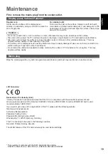 Предварительный просмотр 19 страницы Panasonic Viera TX-L47ET5Y Operating Instructions Manual