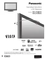 Preview for 1 page of Panasonic Viera TX-LF32G10 Operating Instructions Manual