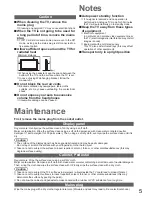 Preview for 5 page of Panasonic Viera TX-LF32G10 Operating Instructions Manual