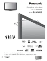 Panasonic Viera TX-LF32X15 Operating Instructions Manual preview