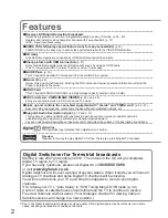 Предварительный просмотр 2 страницы Panasonic Viera TX-P37C10B Operating Instructions Manual