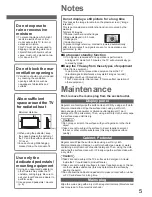 Предварительный просмотр 5 страницы Panasonic Viera TX-P37C10B Operating Instructions Manual