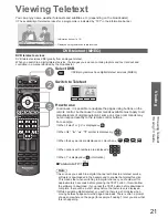 Предварительный просмотр 21 страницы Panasonic Viera TX-P37C10B Operating Instructions Manual