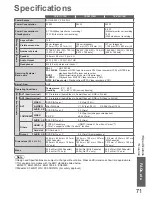 Предварительный просмотр 71 страницы Panasonic Viera TX-P37C10B Operating Instructions Manual