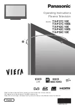 Предварительный просмотр 1 страницы Panasonic Viera TX-P37C10ES Operating Instructions Manual