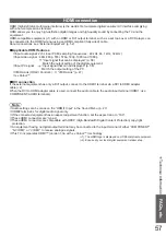 Preview for 57 page of Panasonic Viera TX-P37C10ES Operating Instructions Manual