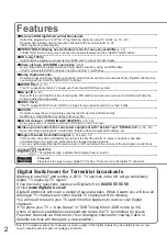 Preview for 2 page of Panasonic VIERA TX-P42CX3 Operating Instructions Manual