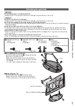 Preview for 7 page of Panasonic VIERA TX-P42CX3 Operating Instructions Manual