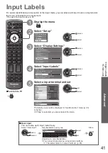 Preview for 41 page of Panasonic VIERA TX-P42CX3 Operating Instructions Manual