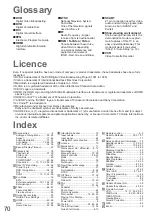 Preview for 70 page of Panasonic VIERA TX-P42CX3 Operating Instructions Manual