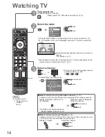 Предварительный просмотр 14 страницы Panasonic Viera TX-P42G15E Operating Instructions Manual