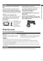 Предварительный просмотр 5 страницы Panasonic Viera TX-P42G30Y Operating Instructions Manual