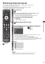 Предварительный просмотр 27 страницы Panasonic Viera TX-P42G30Y Operating Instructions Manual