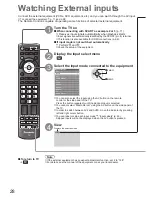 Предварительный просмотр 28 страницы Panasonic Viera TX-P42GT20B Operating Instructions Manual