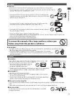 Preview for 5 page of Panasonic Viera TX-P42GT30B Operating Instructions Manual