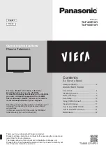 Preview for 1 page of Panasonic Viera TX-P42GT50Y Operating Instructions Manual