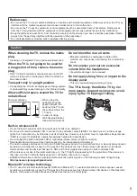 Preview for 3 page of Panasonic Viera TX-P42GT50Y Operating Instructions Manual