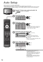 Предварительный просмотр 12 страницы Panasonic Viera TX-P42S20E Operating Instructions Manual