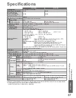 Preview for 67 page of Panasonic Viera TX-P42S20L Operating Instructions Manual