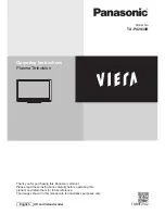 Panasonic Viera TX-P42S30B Operating Instructions Manual предпросмотр