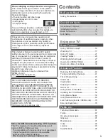 Предварительный просмотр 3 страницы Panasonic Viera TX-P42S30B Operating Instructions Manual