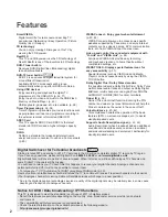 Предварительный просмотр 2 страницы Panasonic Viera TX-P42ST50B Operating Instructions Manual