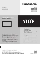 Panasonic Viera TX-P42ST50E Operating Instructions Manual preview