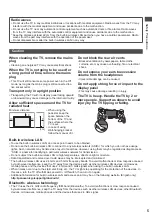 Предварительный просмотр 5 страницы Panasonic Viera TX-P42ST50J Operating Instructions Manual