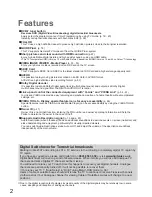 Preview for 2 page of Panasonic Viera TX-P42U20B Operating Instructions Manual