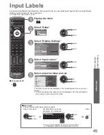 Preview for 45 page of Panasonic Viera TX-P42U20B Operating Instructions Manual