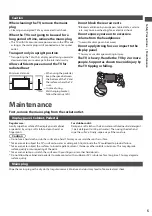 Предварительный просмотр 5 страницы Panasonic Viera TX-P42UX30E Operating Instructions Manual