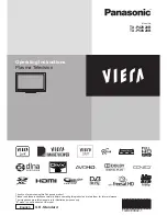 Preview for 1 page of Panasonic Viera TX-P42V20B Operating Instructions Manual