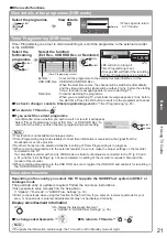 Предварительный просмотр 21 страницы Panasonic Viera TX-P42V20E Operating Instructions Manual