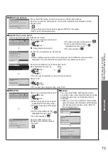 Предварительный просмотр 73 страницы Panasonic Viera TX-P42V20E Operating Instructions Manual