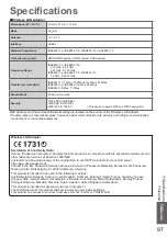 Предварительный просмотр 97 страницы Panasonic Viera TX-P42V20E Operating Instructions Manual