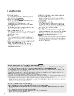 Preview for 2 page of Panasonic Viera TX-P42X50B Operating Instructions Manual