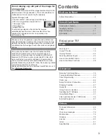 Preview for 3 page of Panasonic Viera TX-P42X50B Operating Instructions Manual